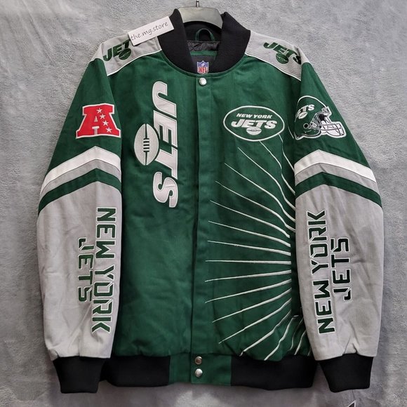 G-III Other - New York Jets Green Extreme by Carl Banks G-III Redzone Full-Snap Varsity Jacket